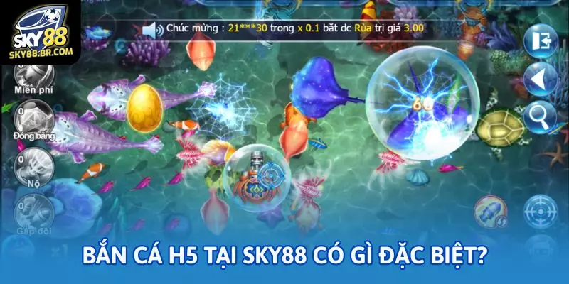 Mẹo bắn cá H5 cho người mới – chơi là trúng 1 Bắn cá H5 tại Sky88 có gì đặc biệt?