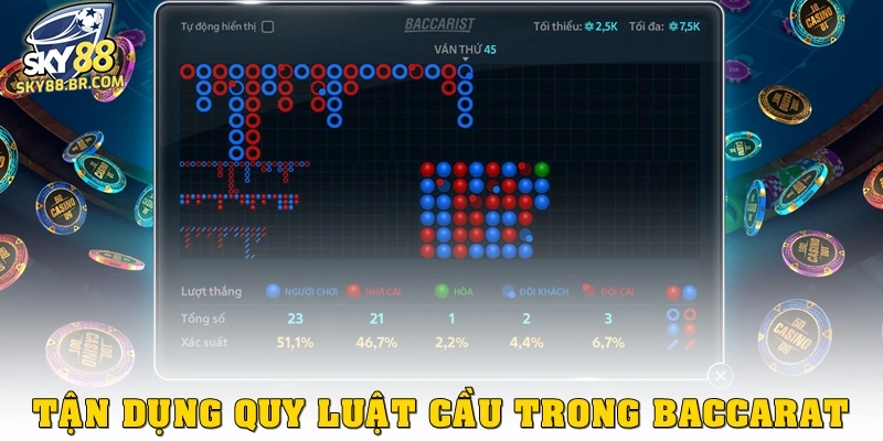 12 Kinh Nghiệm Chơi Baccarat Tăng Tỷ Lệ Thắng Ở Sky88 2 Tận dụng quy luật cầu trong baccarat